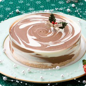 マーブルレアチーズケーキ