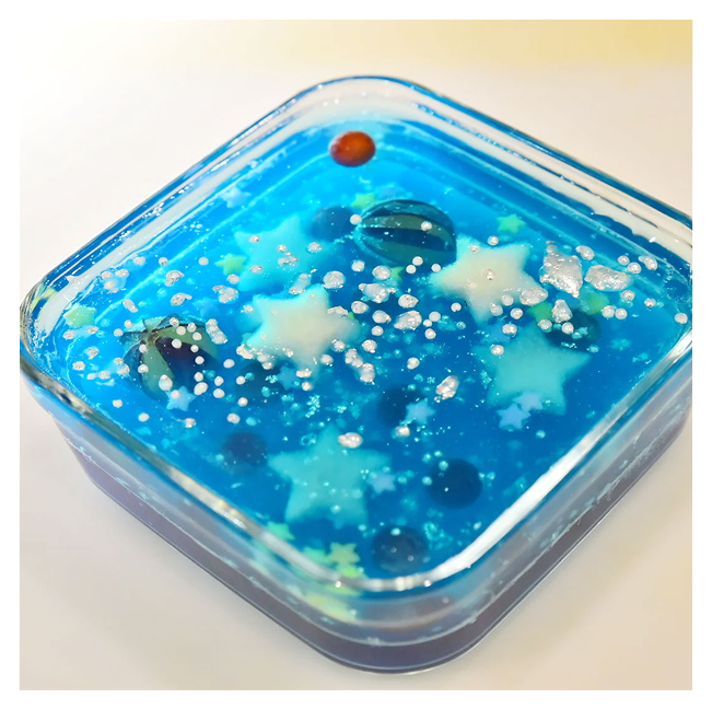 キラキラ天の川のフルーツゼリー