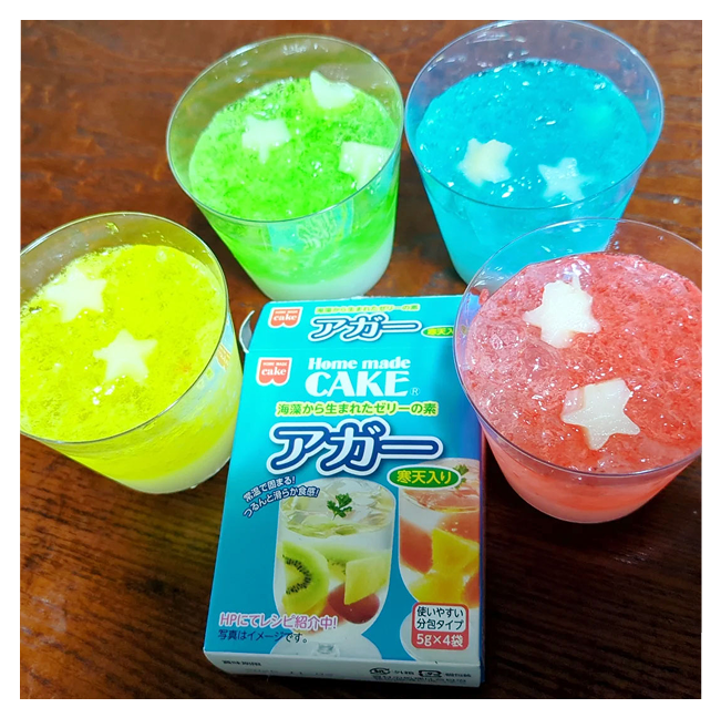 キラキラ2層のゼリー