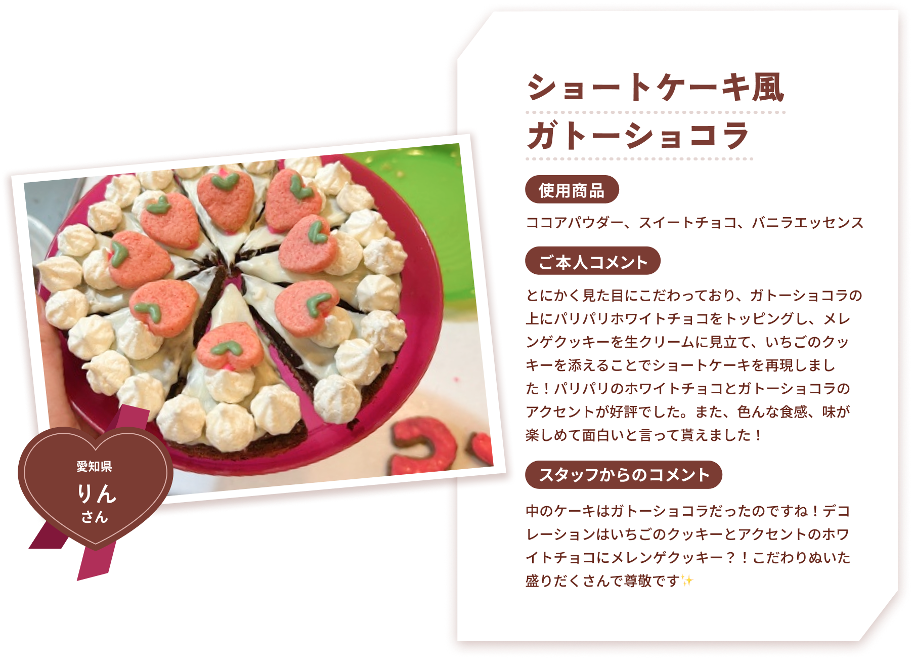 シュートケーキ風ガトーショコラ