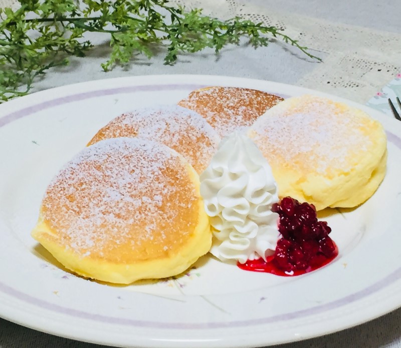 米粉のスフレパンケーキ