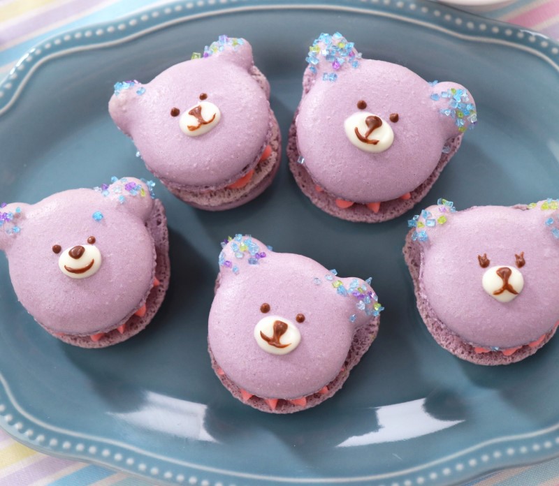 アレンジ！パステルマカロンキットでくまちゃんマカロン | 共立食品 