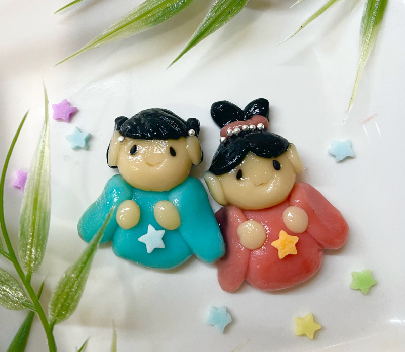 白玉の織姫と彦星