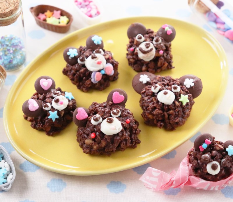 アレンジ！チョコクランチキットで作るくまちゃんクランチ | 共立食品 