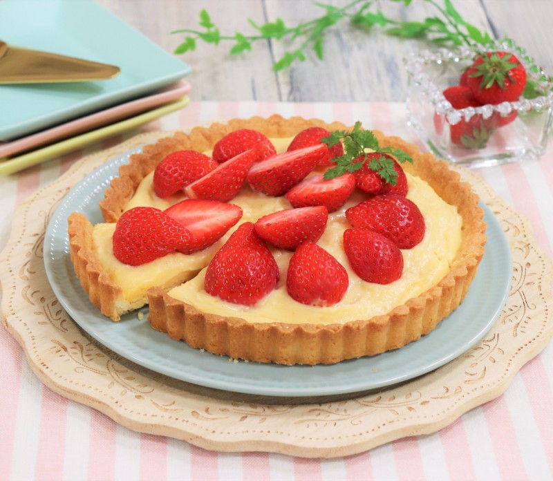 タルトミックスで作るいちごのタルト