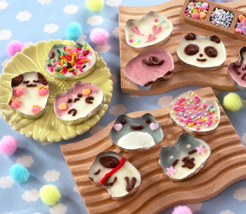 アレンジ！にゃんプチカップチョコキットでつくるあにまるカップチョコ