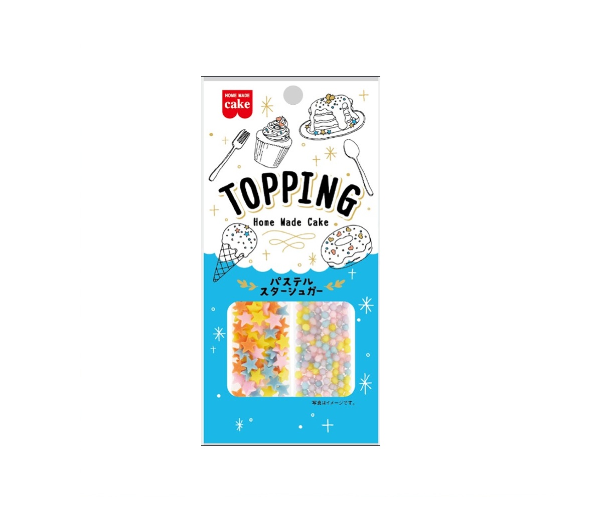 トッピング パステルスターシュガー